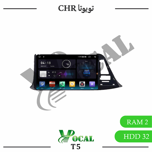 مانیتور تویوتا CHR - وینکا T5